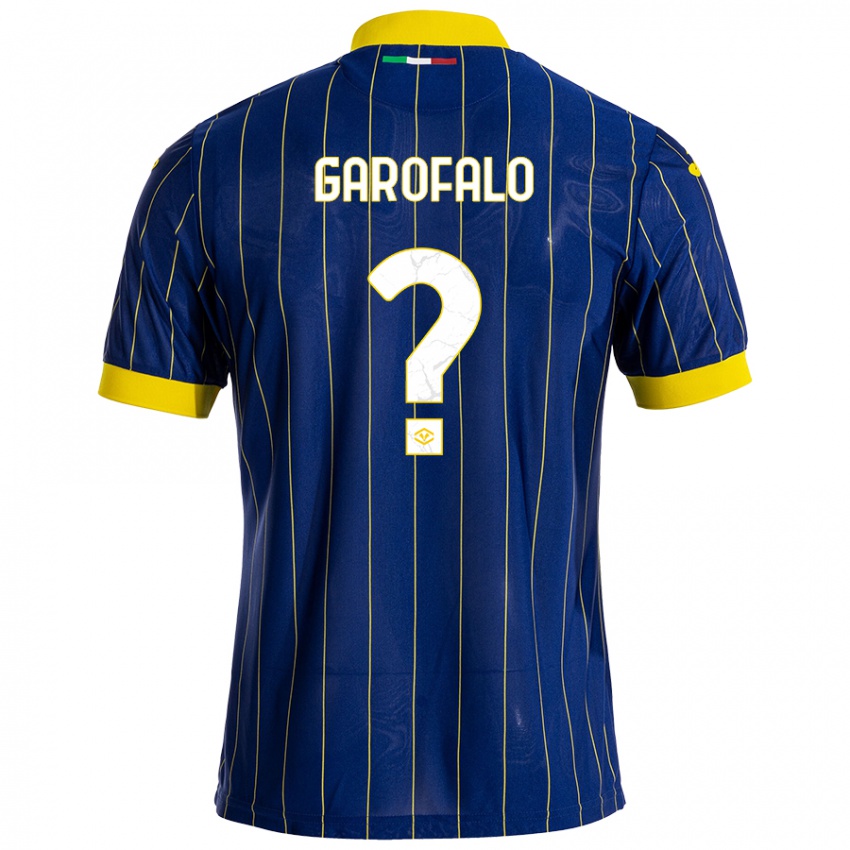 Niño Camiseta Lorenzo Garofalo #0 Azul Amarillo 1ª Equipación 2024/25 La Camisa México