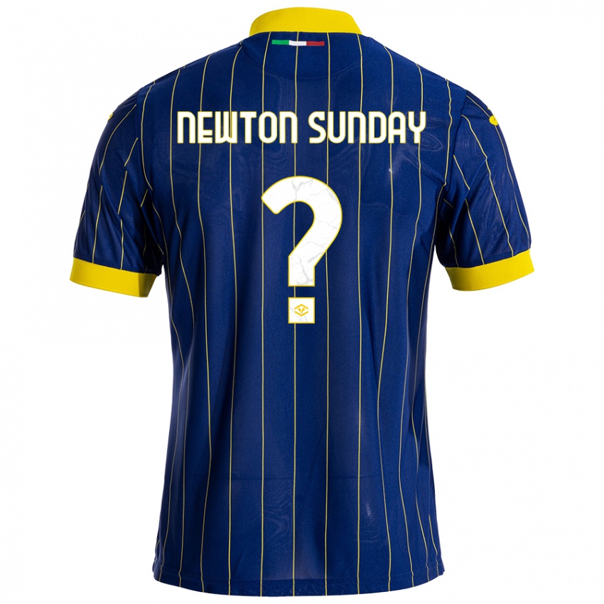 Niño Camiseta Eloghosa Newton Sunday #0 Azul Amarillo 1ª Equipación 2024/25 La Camisa México