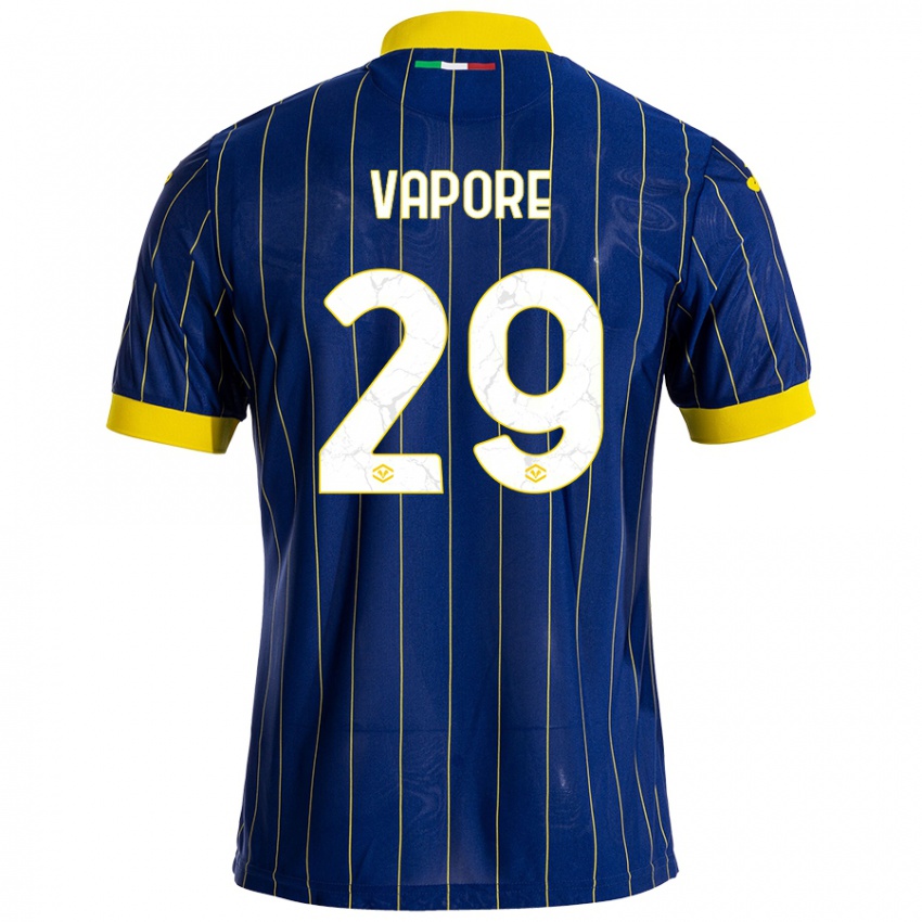 Niño Camiseta Angelo Vapore #29 Azul Amarillo 1ª Equipación 2024/25 La Camisa México