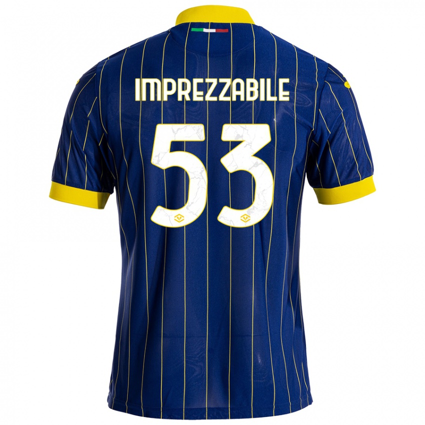 Niño Camiseta Francesca Imprezzabile #53 Azul Amarillo 1ª Equipación 2024/25 La Camisa México