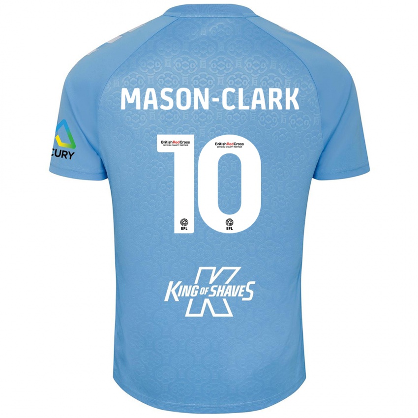 Niño Camiseta Ephron Mason-Clark #10 Azul Blanco 1ª Equipación 2024/25 La Camisa México