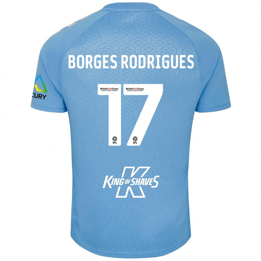 Niño Camiseta Raphael Borges Rodrigues #17 Azul Blanco 1ª Equipación 2024/25 La Camisa México