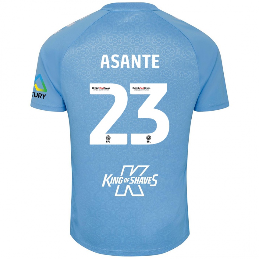 Niño Camiseta Brandon Thomas-Asante #23 Azul Blanco 1ª Equipación 2024/25 La Camisa México