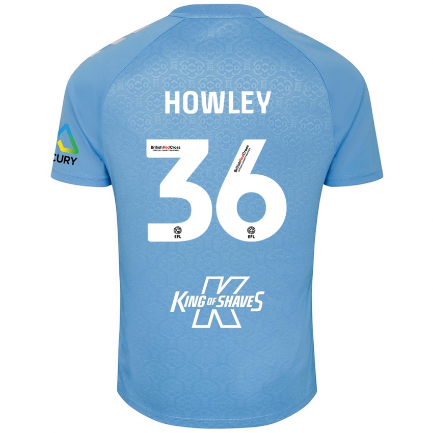 Niño Camiseta Ryan Howley #36 Azul Blanco 1ª Equipación 2024/25 La Camisa México