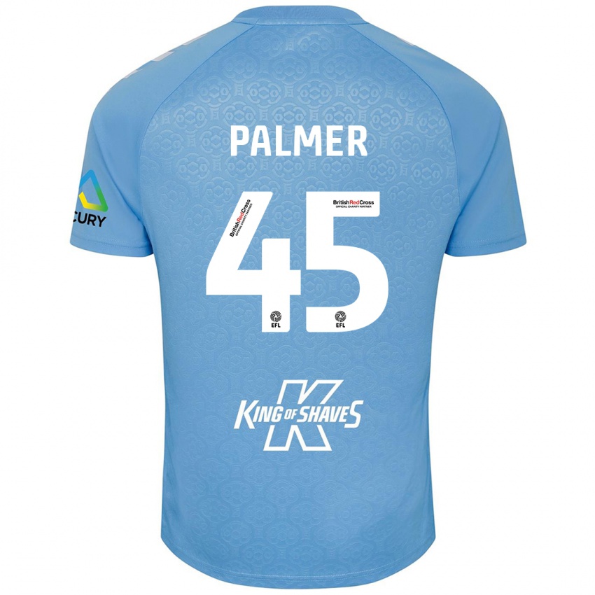 Niño Camiseta Kasey Palmer #45 Azul Blanco 1ª Equipación 2024/25 La Camisa México