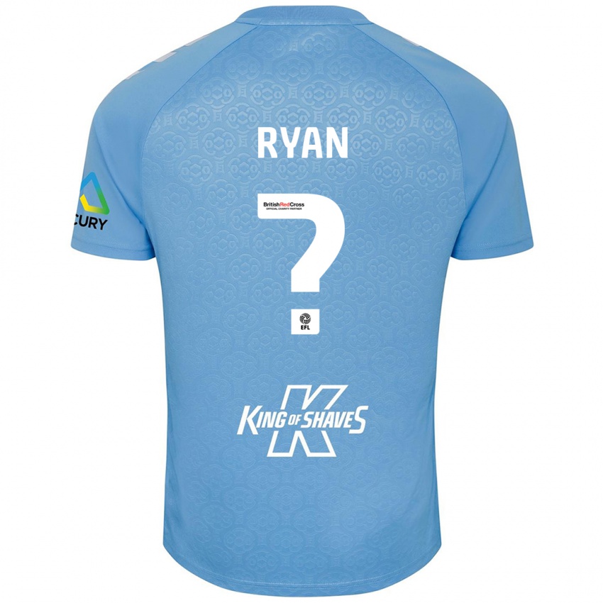 Niño Camiseta Kain Ryan #0 Azul Blanco 1ª Equipación 2024/25 La Camisa México