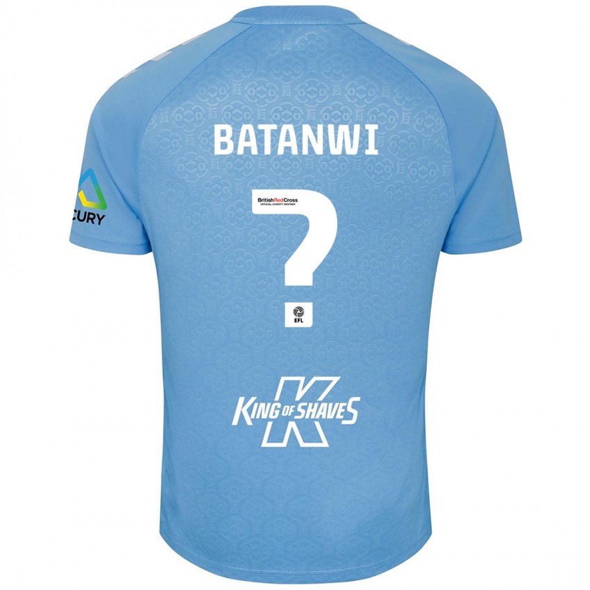 Niño Camiseta Tristen Batanwi #0 Azul Blanco 1ª Equipación 2024/25 La Camisa México