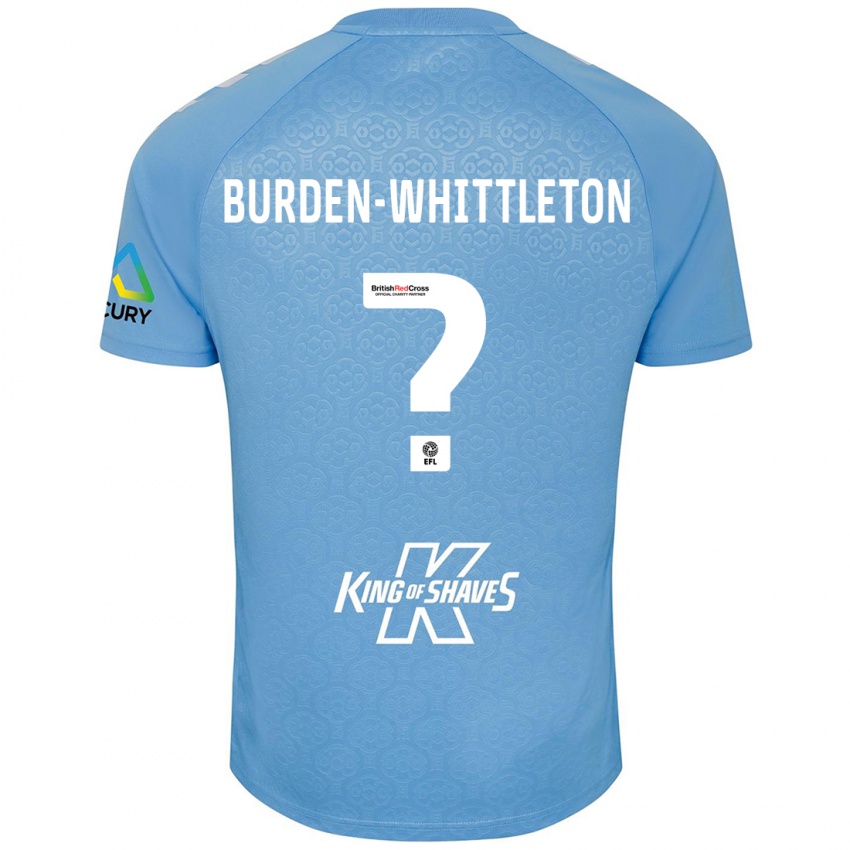 Niño Camiseta Charlie Burden-Whittleton #0 Azul Blanco 1ª Equipación 2024/25 La Camisa México