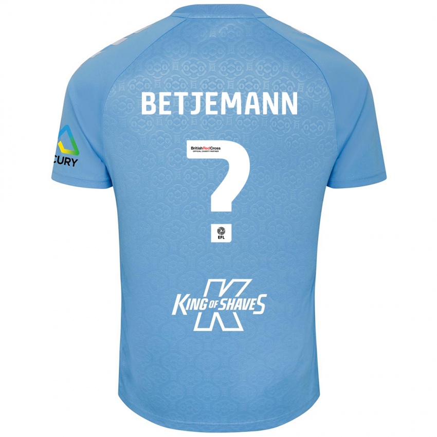 Niño Camiseta Elliot Betjemann #0 Azul Blanco 1ª Equipación 2024/25 La Camisa México