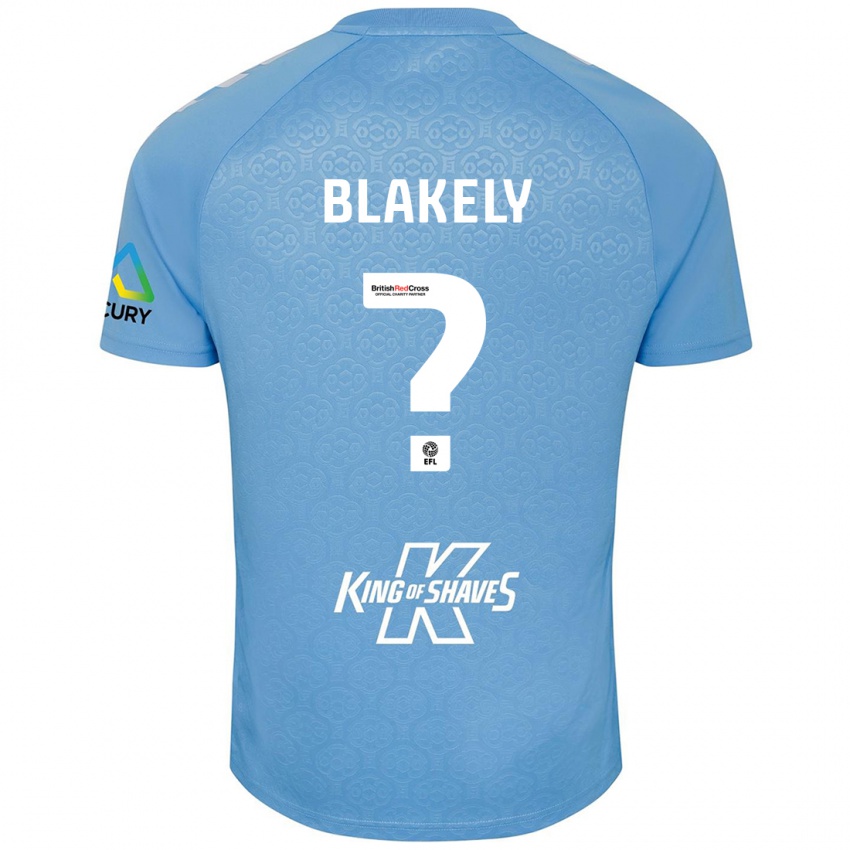 Niño Camiseta Ben Blakely #0 Azul Blanco 1ª Equipación 2024/25 La Camisa México