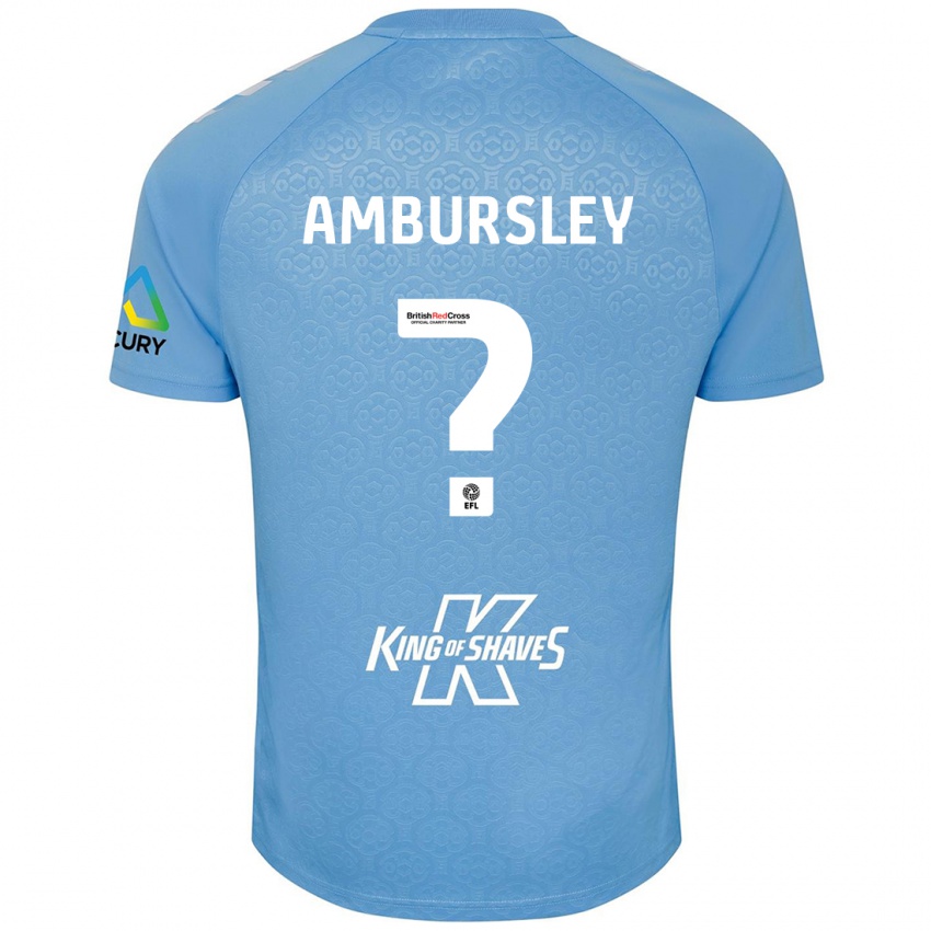 Niño Camiseta Conrad Ambursley #0 Azul Blanco 1ª Equipación 2024/25 La Camisa México