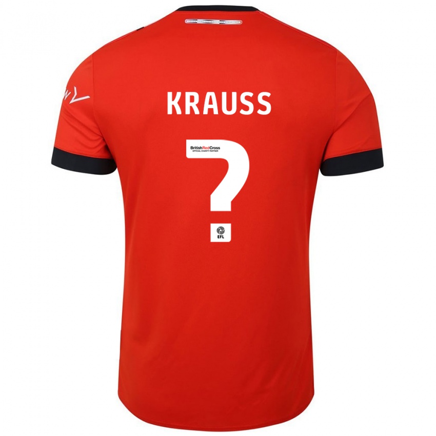 Niño Camiseta Tom Krauß #0 Naranja Negro 1ª Equipación 2024/25 La Camisa México