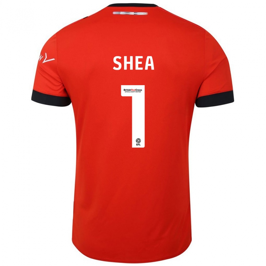 Niño Camiseta James Shea #1 Naranja Negro 1ª Equipación 2024/25 La Camisa México