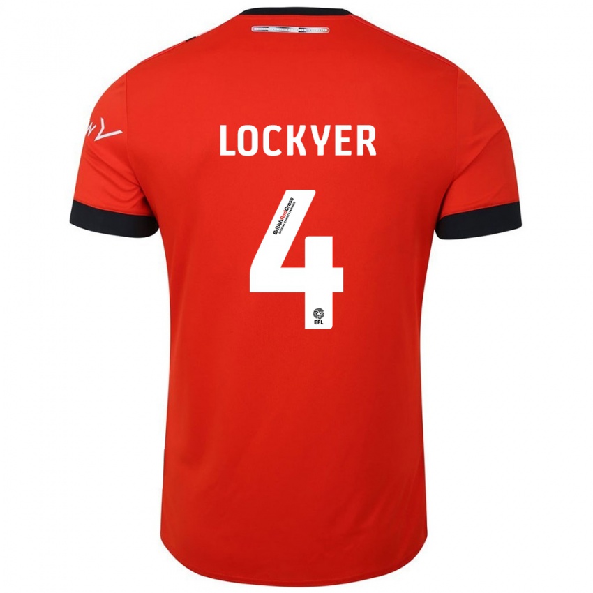 Niño Camiseta Tom Lockyer #4 Naranja Negro 1ª Equipación 2024/25 La Camisa México