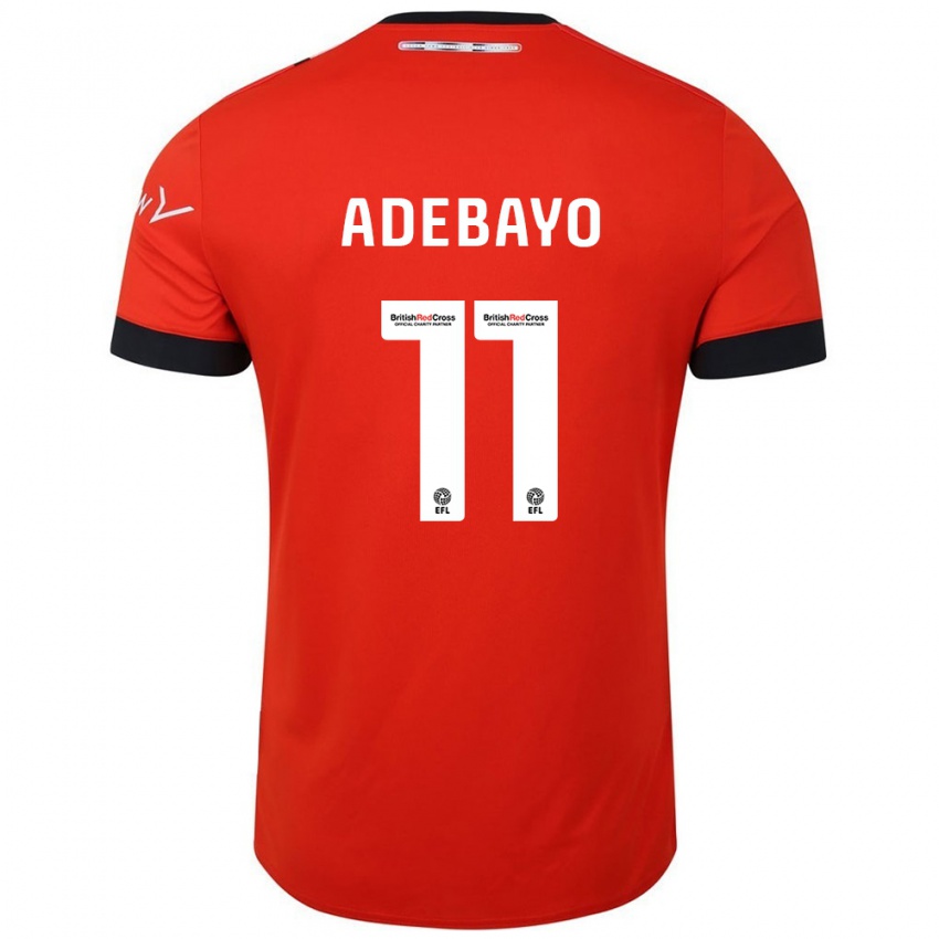 Niño Camiseta Elijah Adebayo #11 Naranja Negro 1ª Equipación 2024/25 La Camisa México