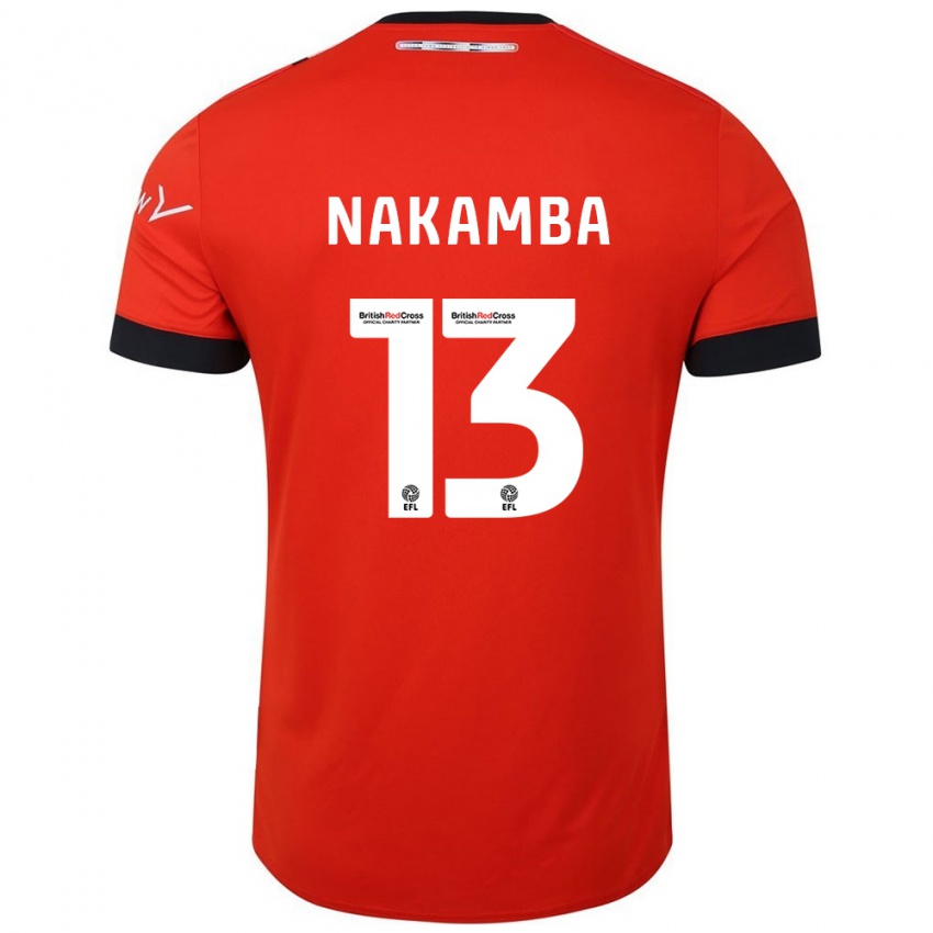 Niño Camiseta Marvelous Nakamba #13 Naranja Negro 1ª Equipación 2024/25 La Camisa México