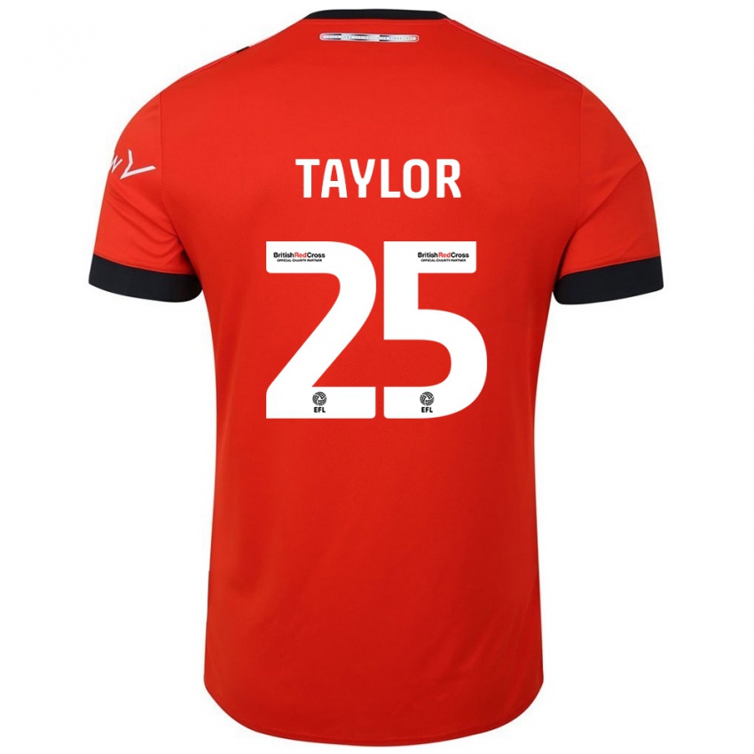 Niño Camiseta Joe Taylor #25 Naranja Negro 1ª Equipación 2024/25 La Camisa México