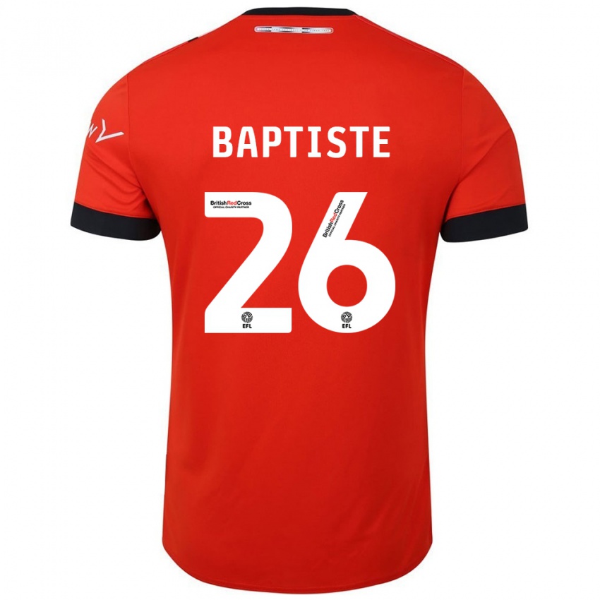 Niño Camiseta Shandon Baptiste #26 Naranja Negro 1ª Equipación 2024/25 La Camisa México