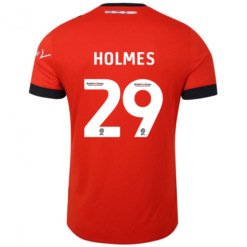 Niño Camiseta Tom Holmes #29 Naranja Negro 1ª Equipación 2024/25 La Camisa México