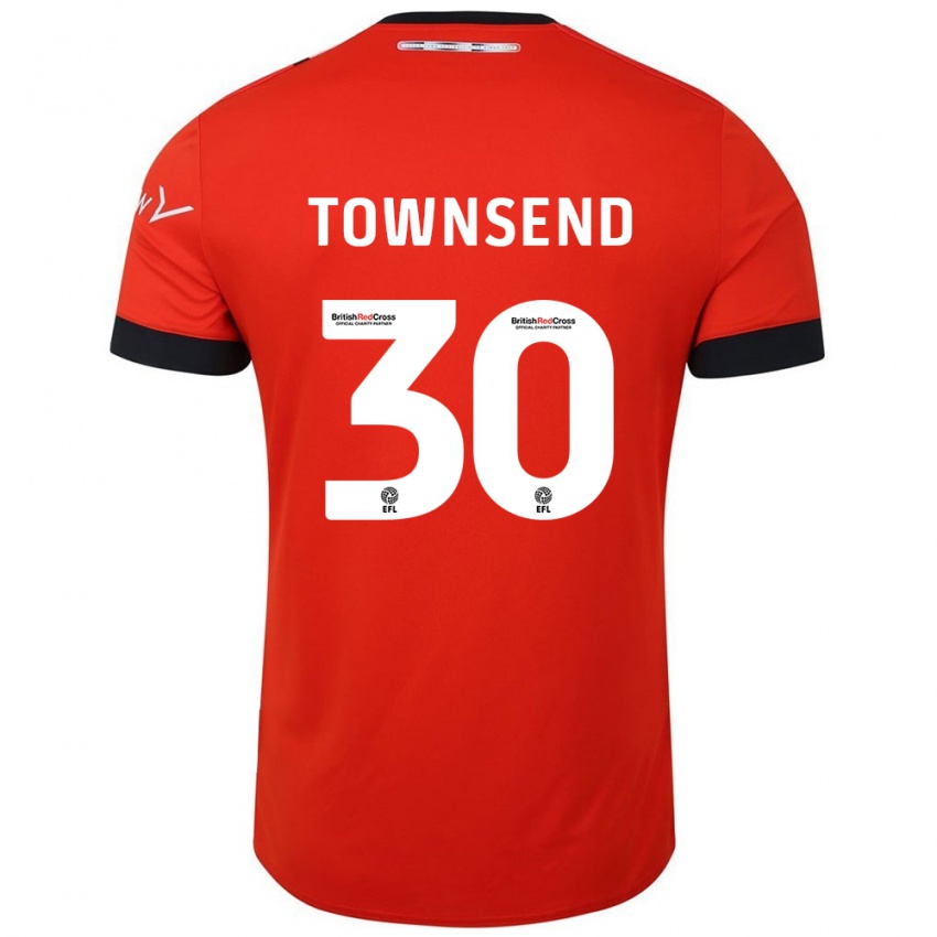 Niño Camiseta Andros Townsend #30 Naranja Negro 1ª Equipación 2024/25 La Camisa México