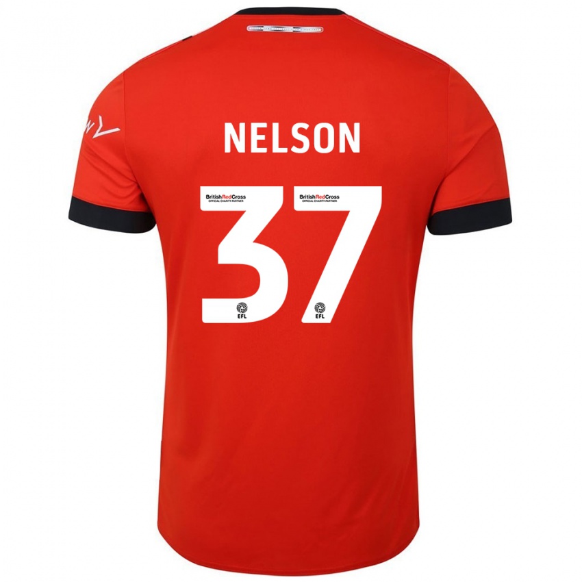 Niño Camiseta Zack Nelson #37 Naranja Negro 1ª Equipación 2024/25 La Camisa México