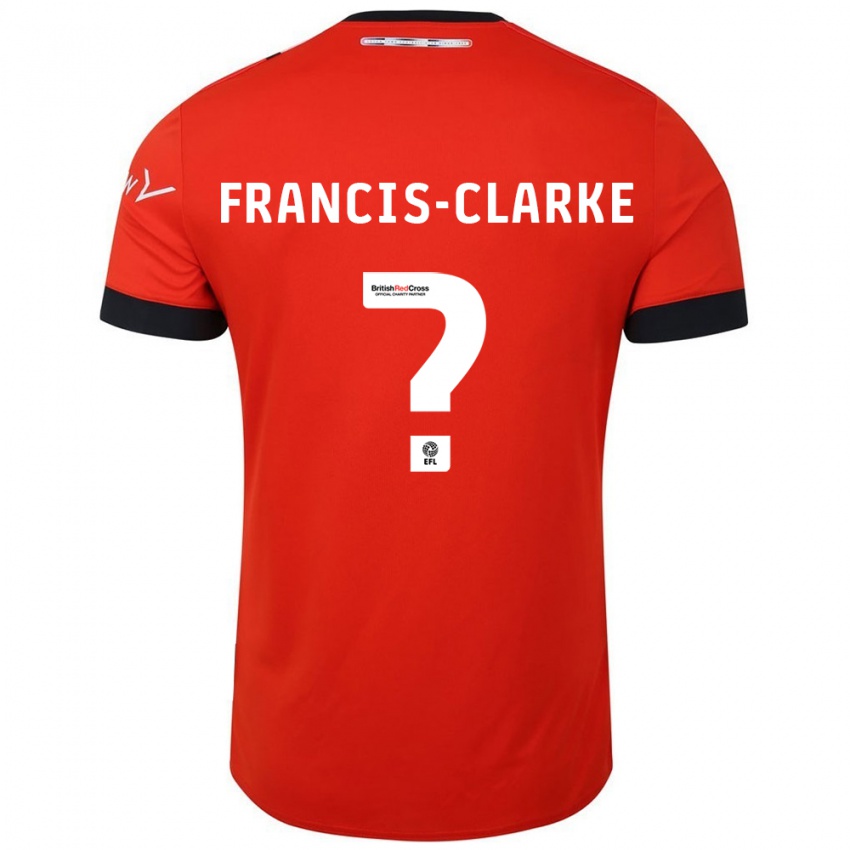 Niño Camiseta Aidan Francis-Clarke #0 Naranja Negro 1ª Equipación 2024/25 La Camisa México