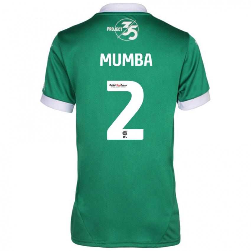 Niño Camiseta Bali Mumba #2 Verde Blanco 1ª Equipación 2024/25 La Camisa México