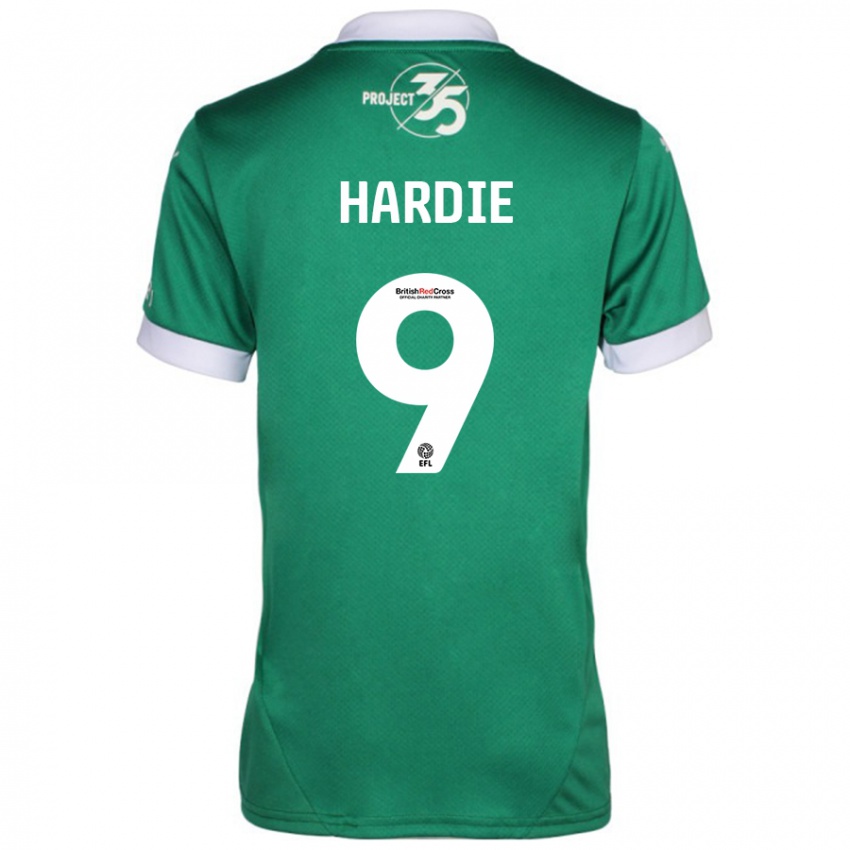 Niño Camiseta Ryan Hardie #9 Verde Blanco 1ª Equipación 2024/25 La Camisa México