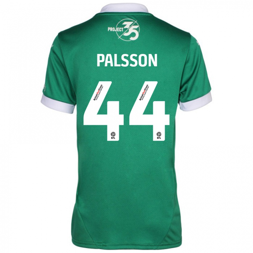 Niño Camiseta Victor Pálsson #44 Verde Blanco 1ª Equipación 2024/25 La Camisa México