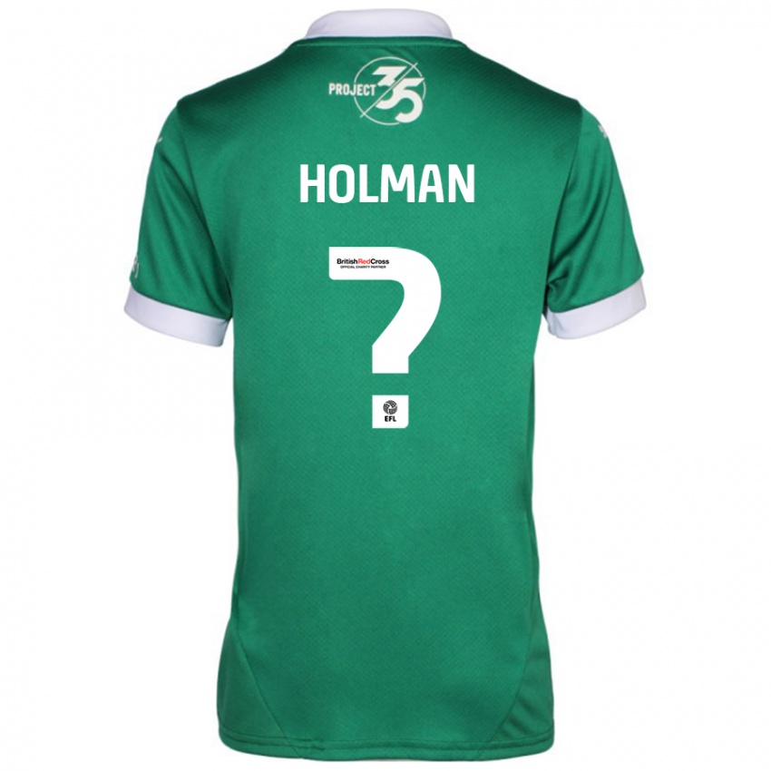 Niño Camiseta Daniel Holman #0 Verde Blanco 1ª Equipación 2024/25 La Camisa México