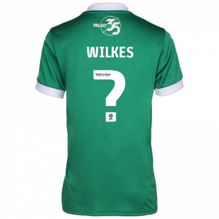 Niño Camiseta Finley Wilkes #0 Verde Blanco 1ª Equipación 2024/25 La Camisa México