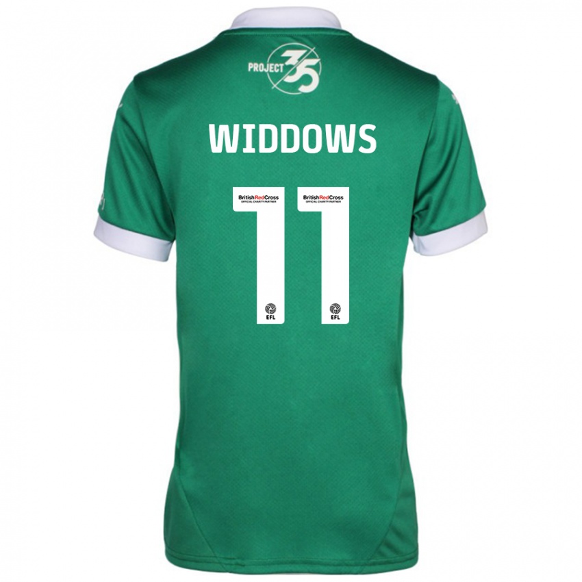 Niño Camiseta Jade Widdows #11 Verde Blanco 1ª Equipación 2024/25 La Camisa México