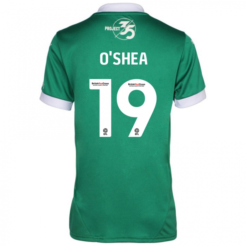 Niño Camiseta Erin O'shea #19 Verde Blanco 1ª Equipación 2024/25 La Camisa México