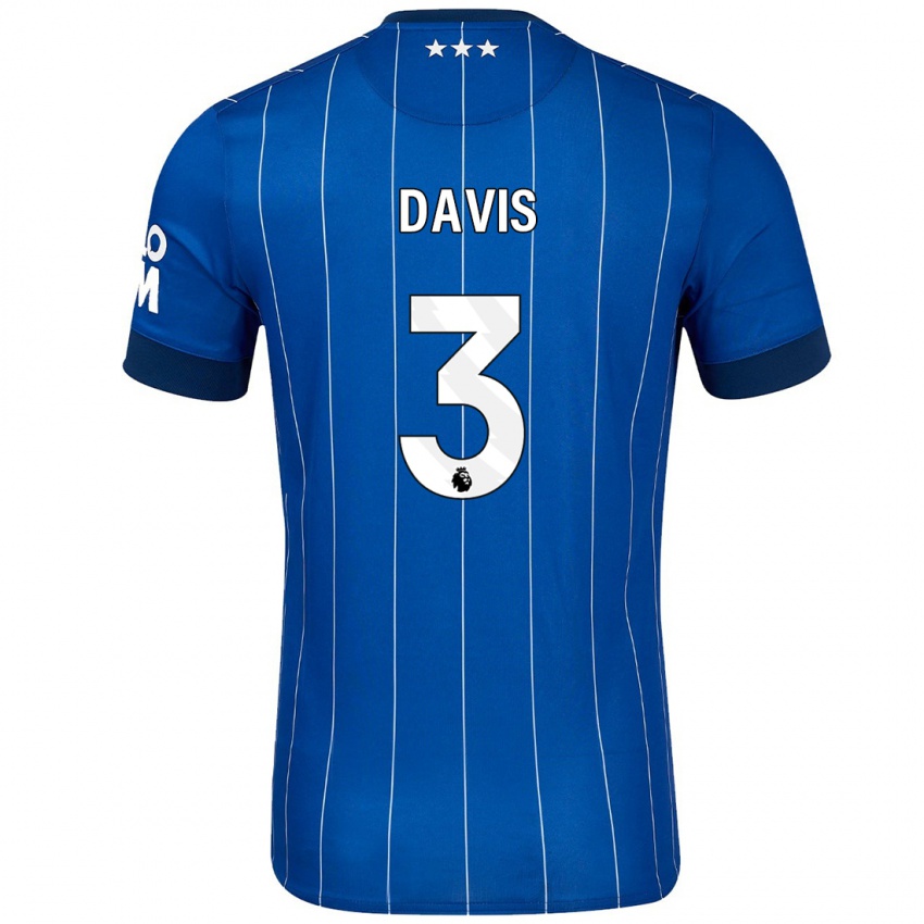 Niño Camiseta Leif Davis #3 Azul Marino 1ª Equipación 2024/25 La Camisa México