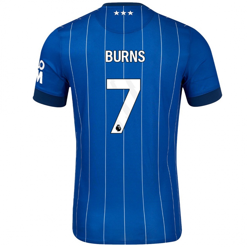 Niño Camiseta Wes Burns #7 Azul Marino 1ª Equipación 2024/25 La Camisa México