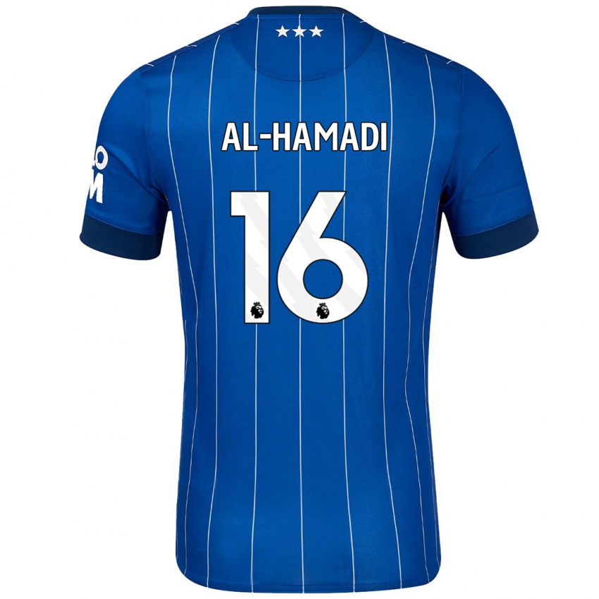 Niño Camiseta Ali Al-Hamadi #16 Azul Marino 1ª Equipación 2024/25 La Camisa México