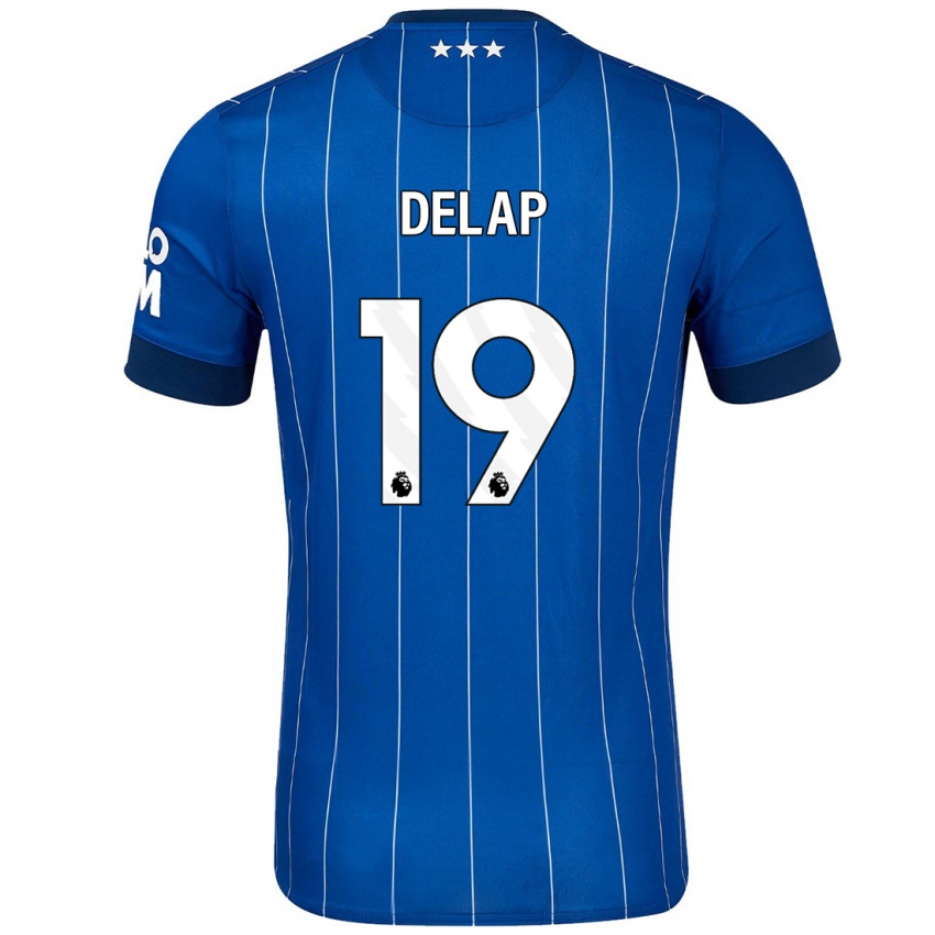 Niño Camiseta Liam Delap #19 Azul Marino 1ª Equipación 2024/25 La Camisa México