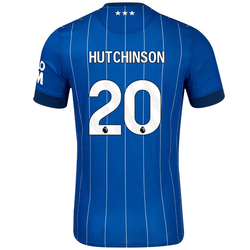 Niño Camiseta Omari Hutchinson #20 Azul Marino 1ª Equipación 2024/25 La Camisa México