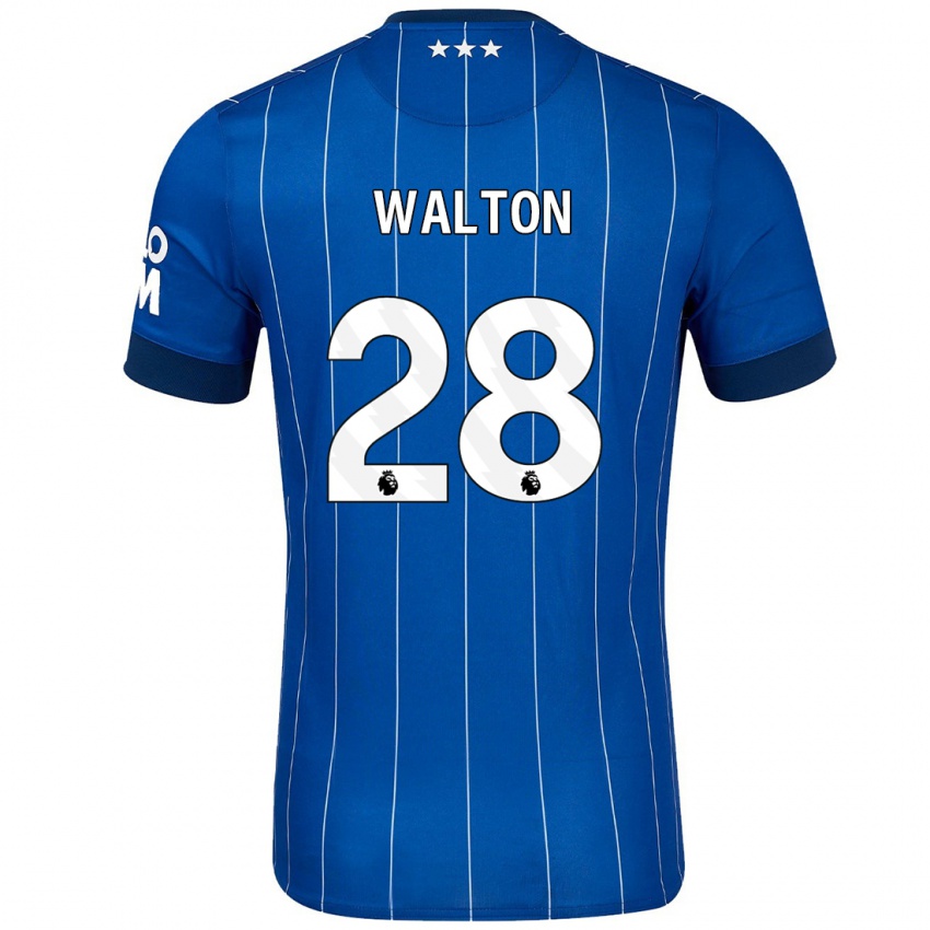 Niño Camiseta Christian Walton #28 Azul Marino 1ª Equipación 2024/25 La Camisa México