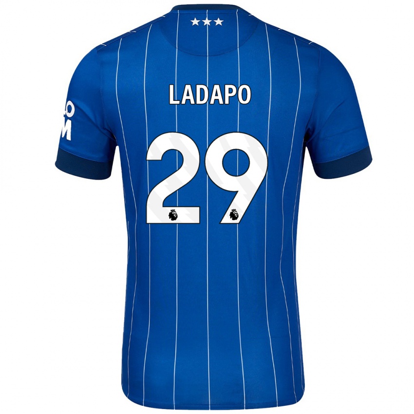 Niño Camiseta Freddie Ladapo #29 Azul Marino 1ª Equipación 2024/25 La Camisa México