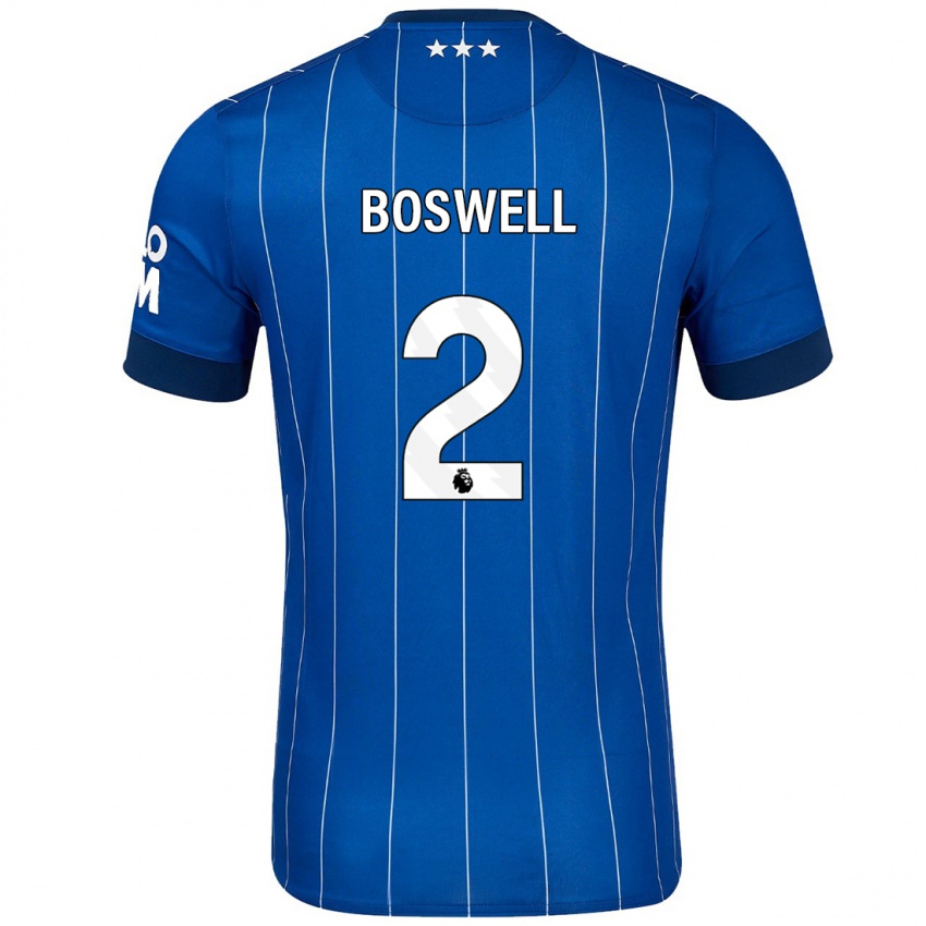 Niño Camiseta Maria Boswell #2 Azul Marino 1ª Equipación 2024/25 La Camisa México