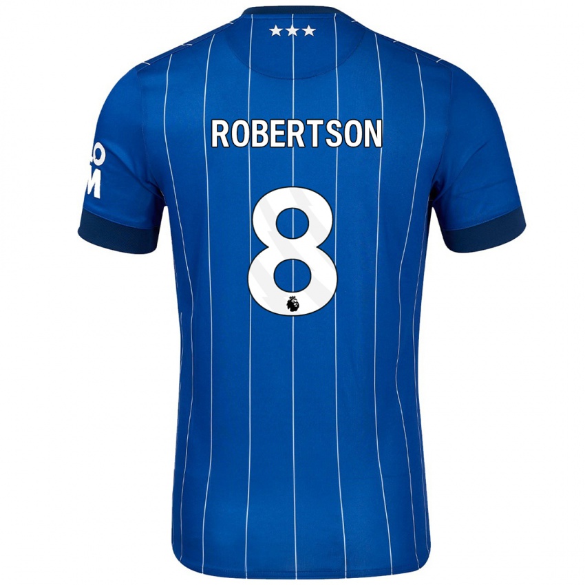 Niño Camiseta Kyra Robertson #8 Azul Marino 1ª Equipación 2024/25 La Camisa México