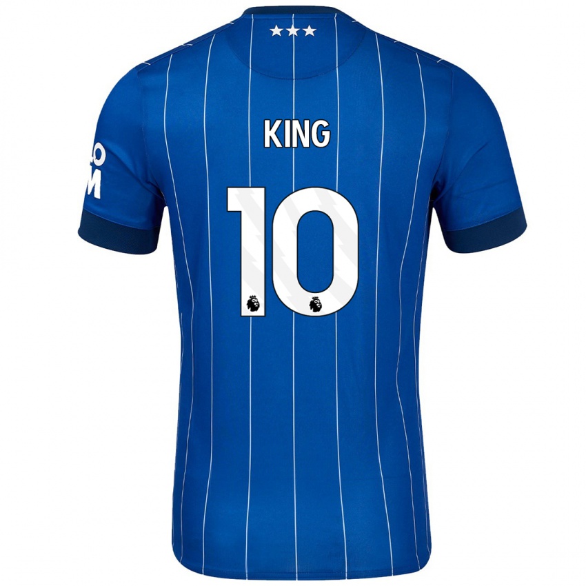 Niño Camiseta Eloise King #10 Azul Marino 1ª Equipación 2024/25 La Camisa México