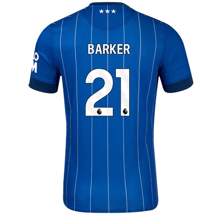 Niño Camiseta Maisy Barker #21 Azul Marino 1ª Equipación 2024/25 La Camisa México