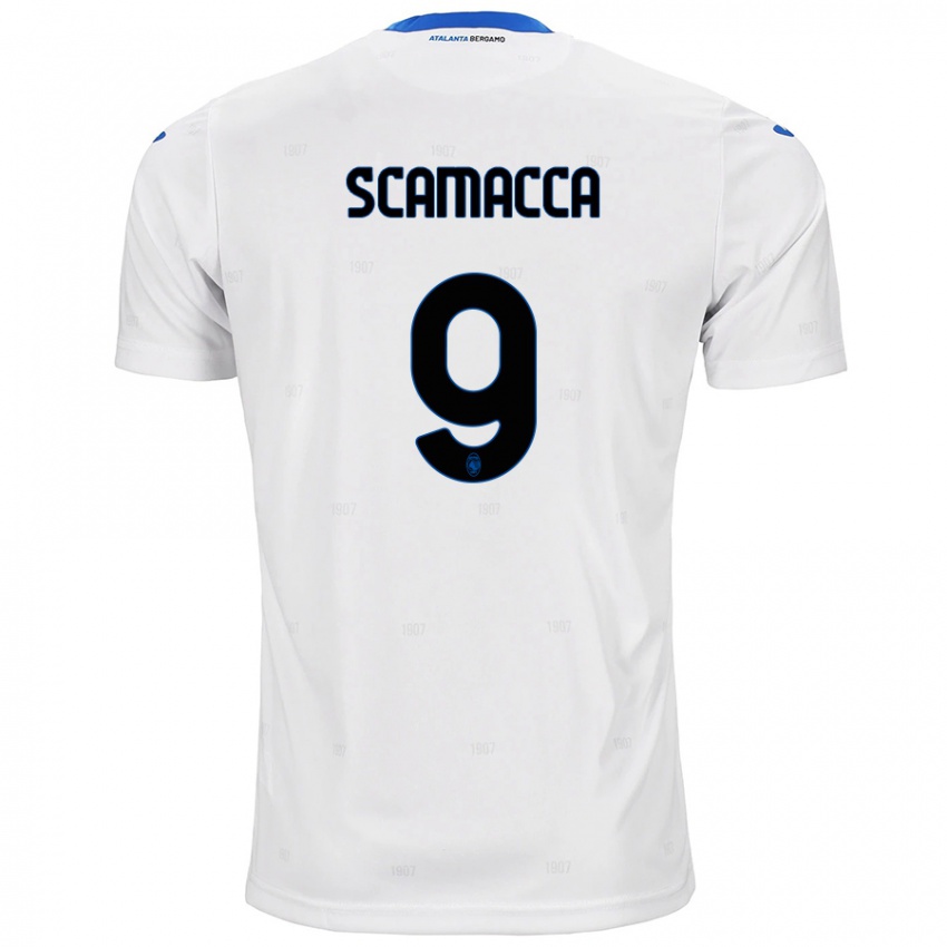 Niño Camiseta Gianluca Scamacca #9 Blanco 2ª Equipación 2024/25 La Camisa México