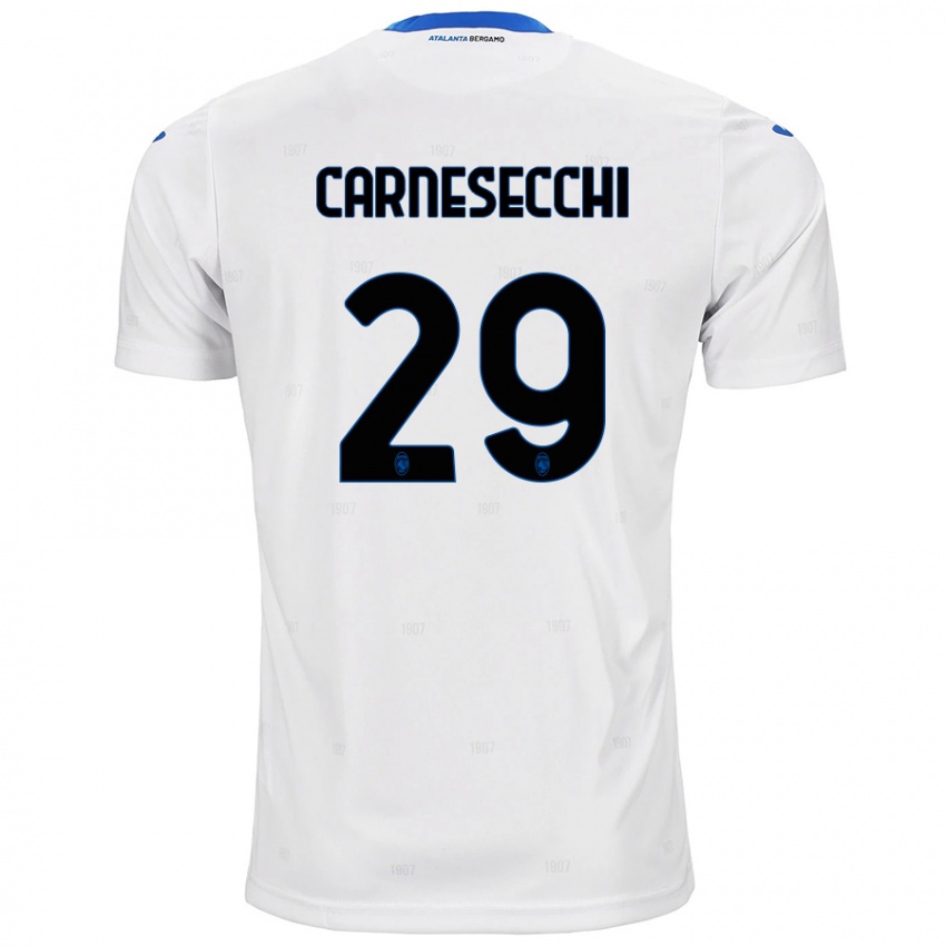 Niño Camiseta Marco Carnesecchi #29 Blanco 2ª Equipación 2024/25 La Camisa México