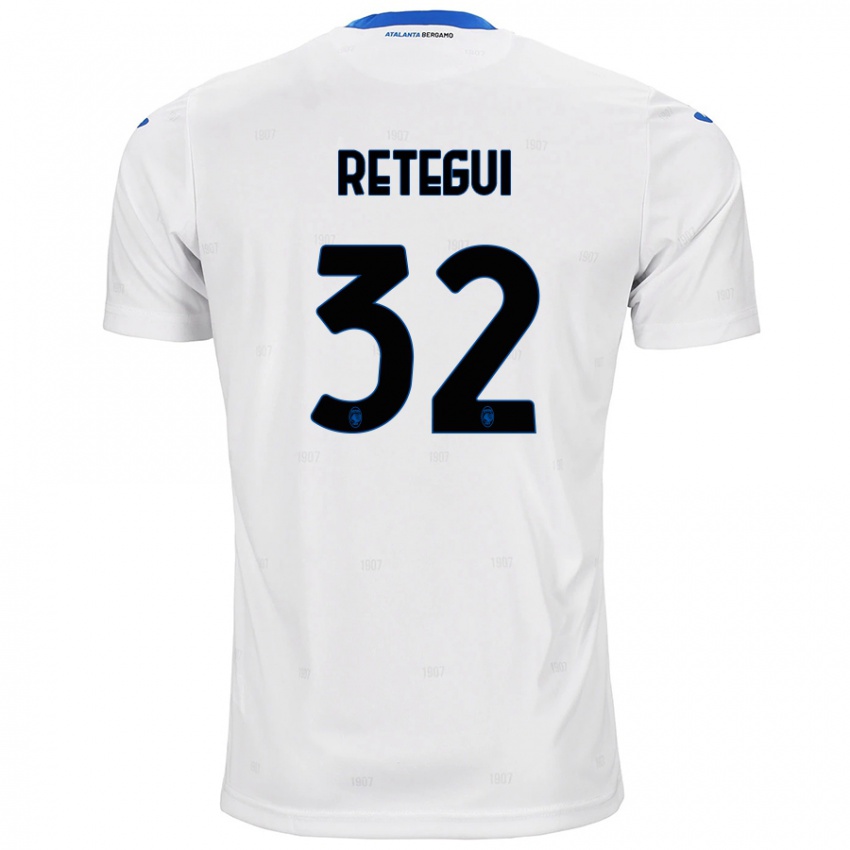 Niño Camiseta Mateo Retegui #32 Blanco 2ª Equipación 2024/25 La Camisa México