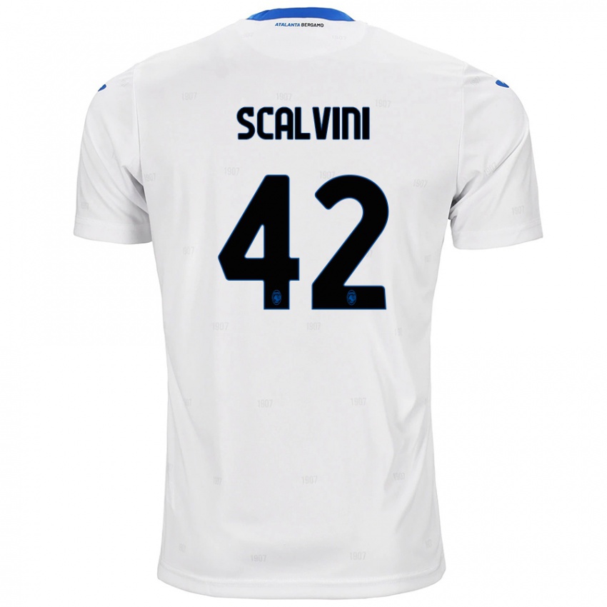 Niño Camiseta Giorgio Scalvini #42 Blanco 2ª Equipación 2024/25 La Camisa México