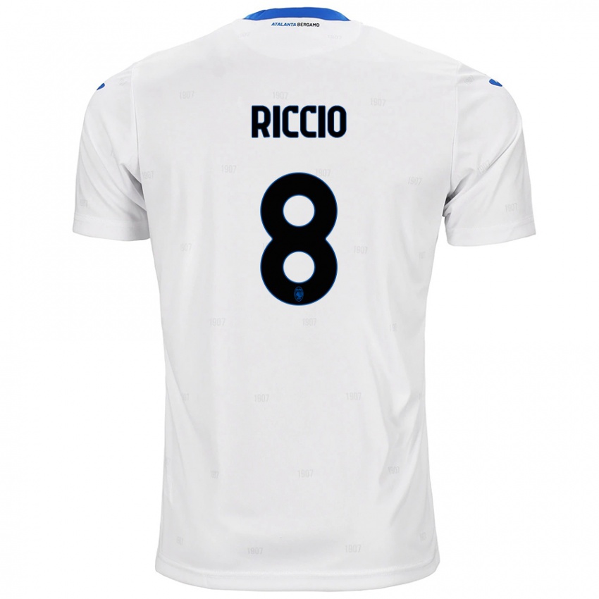 Niño Camiseta Lorenzo Riccio #8 Blanco 2ª Equipación 2024/25 La Camisa México