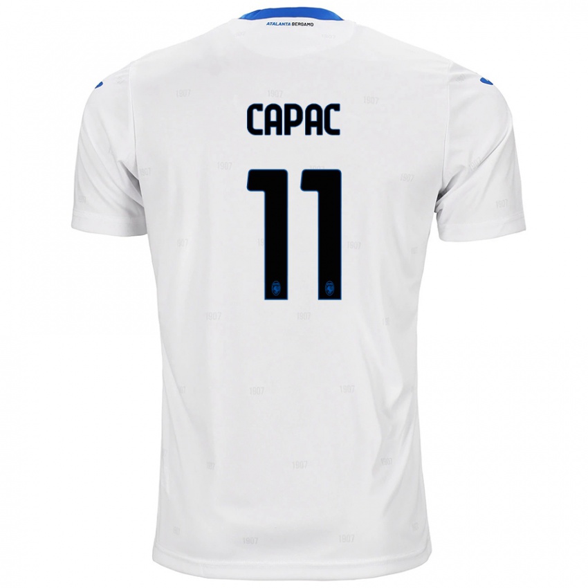 Niño Camiseta Alexandru Capac #11 Blanco 2ª Equipación 2024/25 La Camisa México